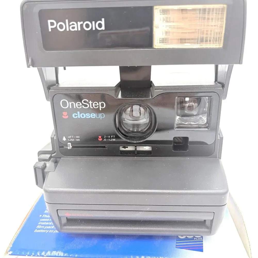 Polaroid OneStep CloseUp 600 Plus Instant Camera Box Tested Works Vintage
